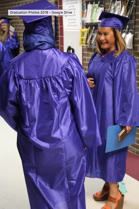 Graduate smiling